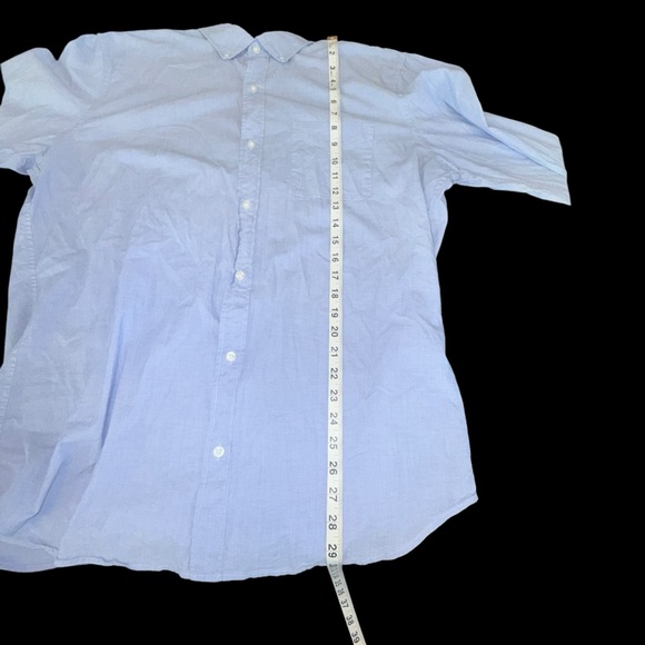 BONOBOS BRAND STRETCH SLIM FIT LONG SLEEVE BLUE BUTTON DOWN SHIRT. SIZE LONG XL - Picture 8 of 10